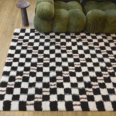 Darien Modern Checkered Area Rug