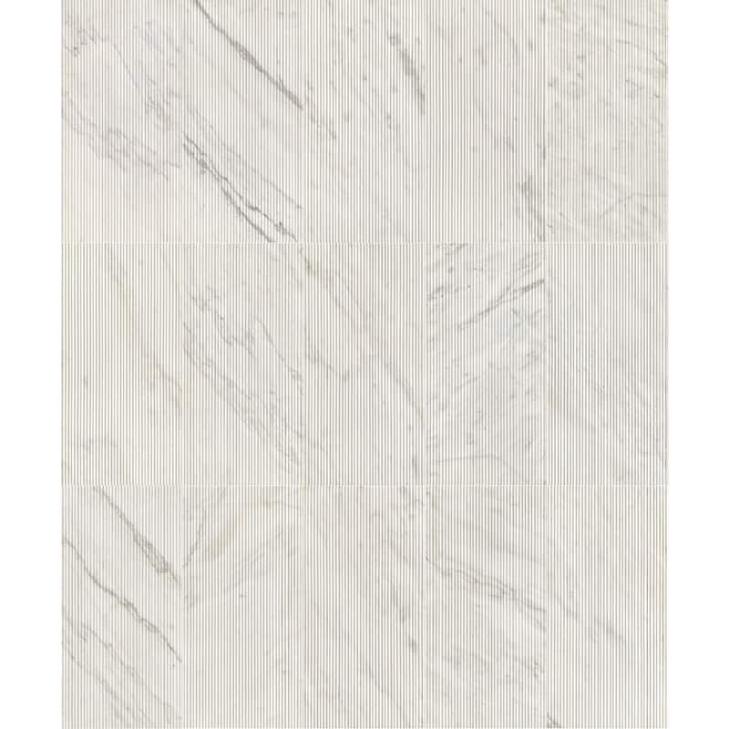 12"×24" Natural 3D Fluted Marble Tile with OL Textured Finished for Wall, 1 Box 4 PCS