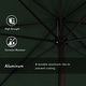 preview thumbnail 73 of 143, North Bend 9-foot Round Auto-tilt, Bronze Finish, Sunbrella Patio Umbrella by Havenside Home