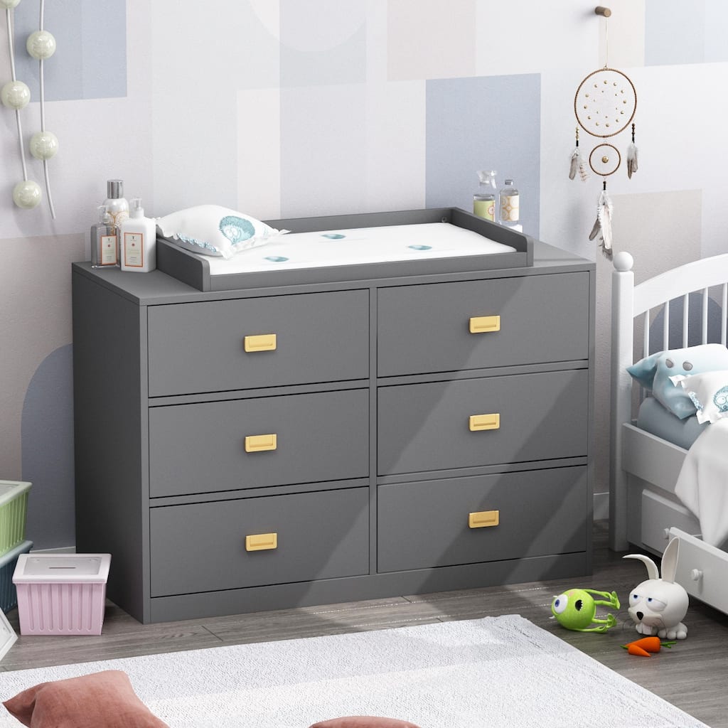 45.1"W x 32.9"H Timechee Changing Table Dresser