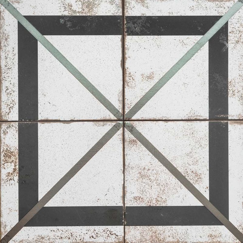 Metallici 8x8 Brown Matte Porcelain Patterned Tile - Floor, Wall, Backsplash