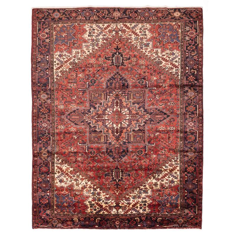 ECARPETGALLERY Hand-knotted Sarabi Red Wool Rug - 8'5 x 10'10