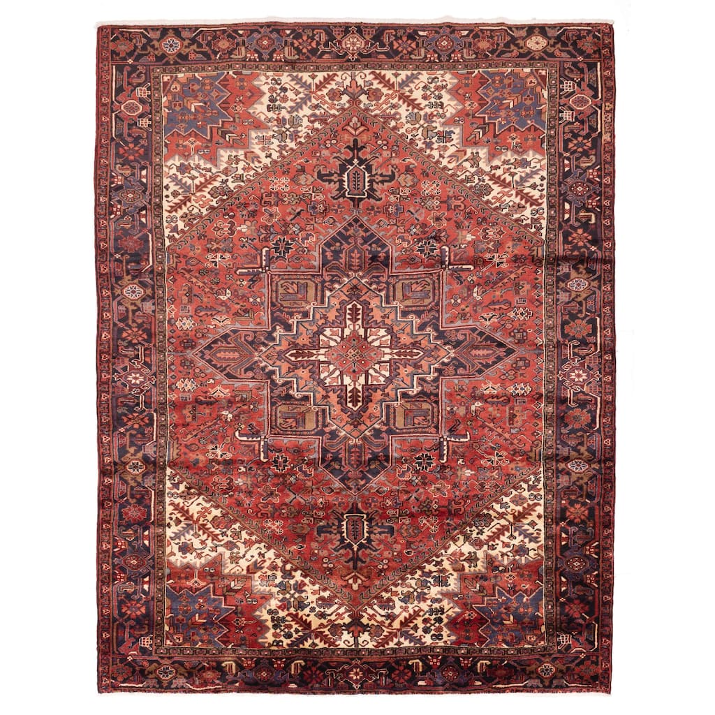 ECARPETGALLERY Hand-knotted Sarabi Red Wool Rug - 8'5 x 10'10