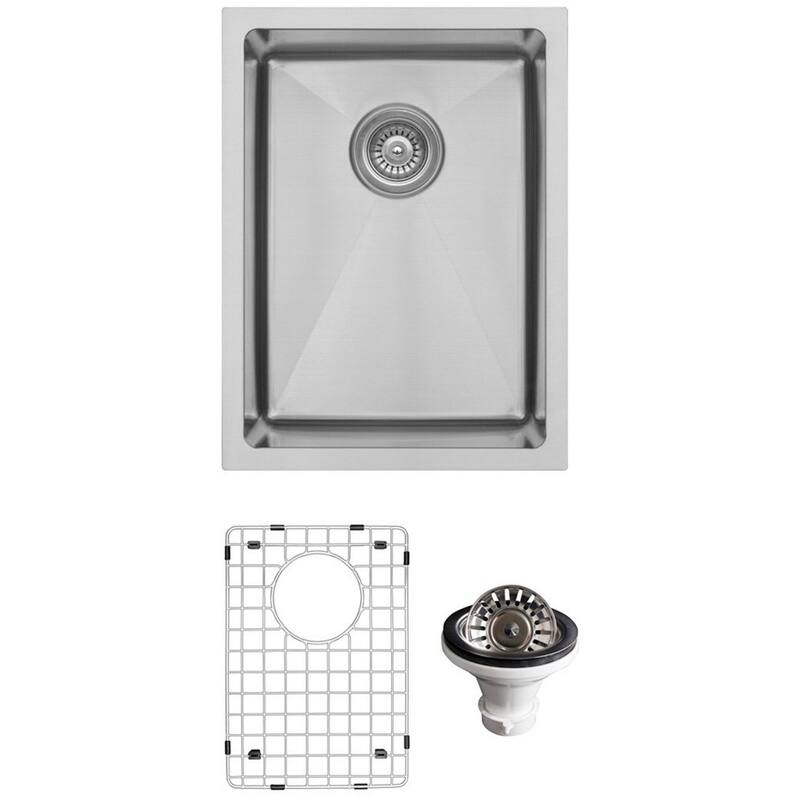 Karran USA EL-71-PK1 Elite 15" Undermount Single Basin Stainless Steel - Stainless Steel