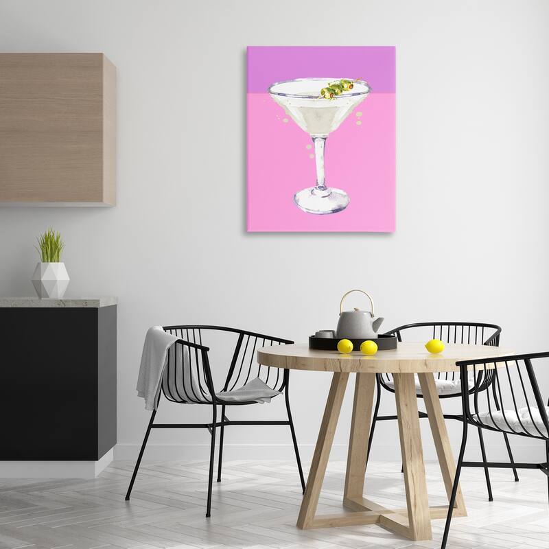 Stupell Bright Olive Martini Canvas Wall Art Design By Susan Jill