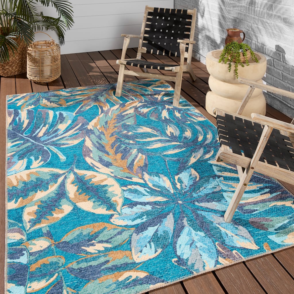Floral Machine Washable Area Rug