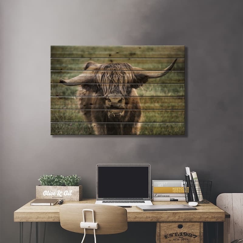 What Print On Wood by Nathan Larson - Multi-Color
