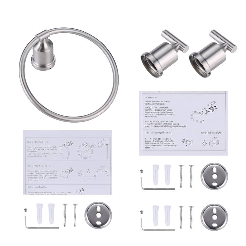 3-Piece Bath Hardware Set with Mounting Hardware