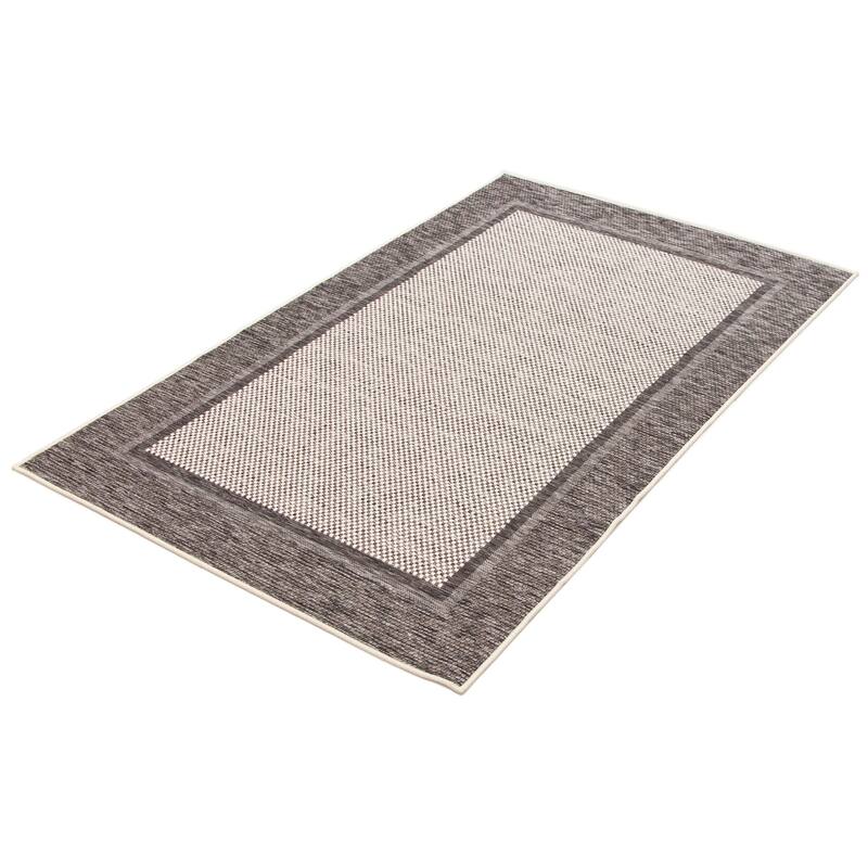 ECARPETGALLERY Machine Woven Brooks Taupe Area Rug