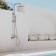 preview thumbnail 29 of 58, Outdoor 10 Inch Round Rain Shower Set with Handheld Shower (Adjustable Slider)