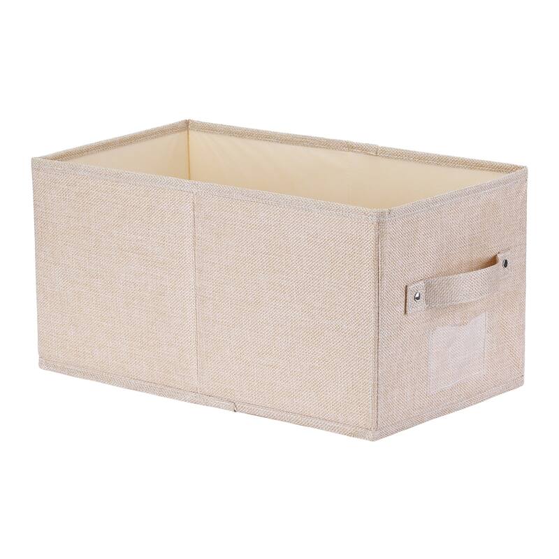 Storage Cube, Fabric Storage Bin with Handles for Shelves Closet, 1 Pack Foldable Storage Basket for Organizing Clothes Books
