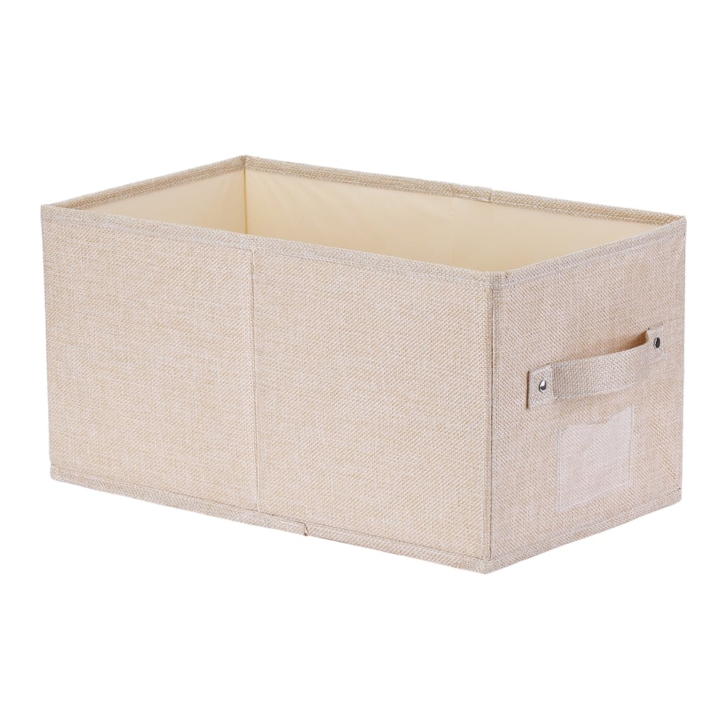 Storage Cube, Fabric Storage Bin with Handles for Shelves Closet, 1 Pack Foldable Storage Basket for Organizing Clothes Books