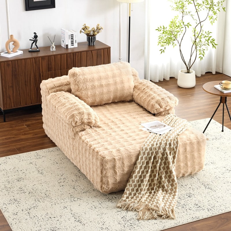 Upholstered Velvet Boneless Couch Sleeper Sofa Bed