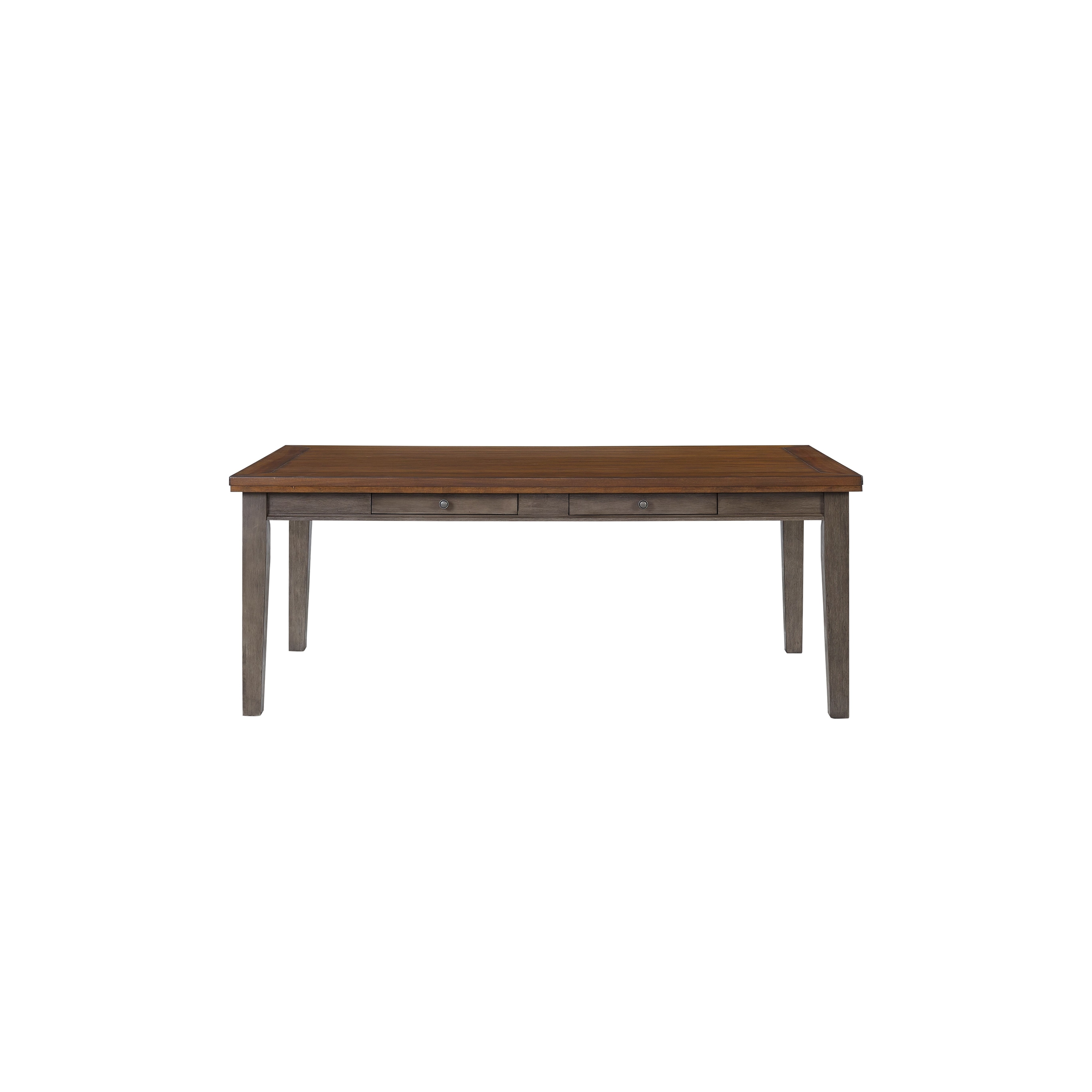 Casual Two Tone 6 Drawer Dining Table