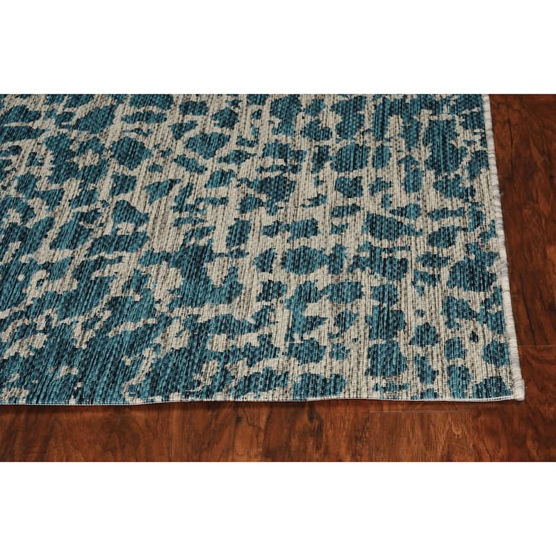 Alfiso Modern Art-Inspired Weather Resistant Modern Chic Outdoor Rug