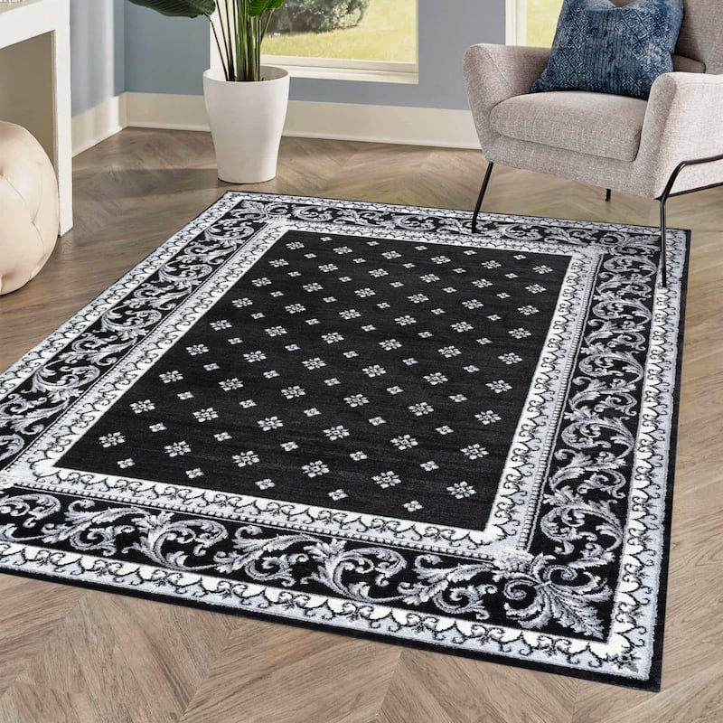 JONATHAN Y Marrakesh French Border Area Rug