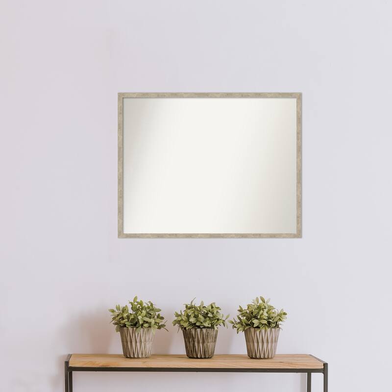 Imprint Non-Beveled Wood Framed Wall Mirror