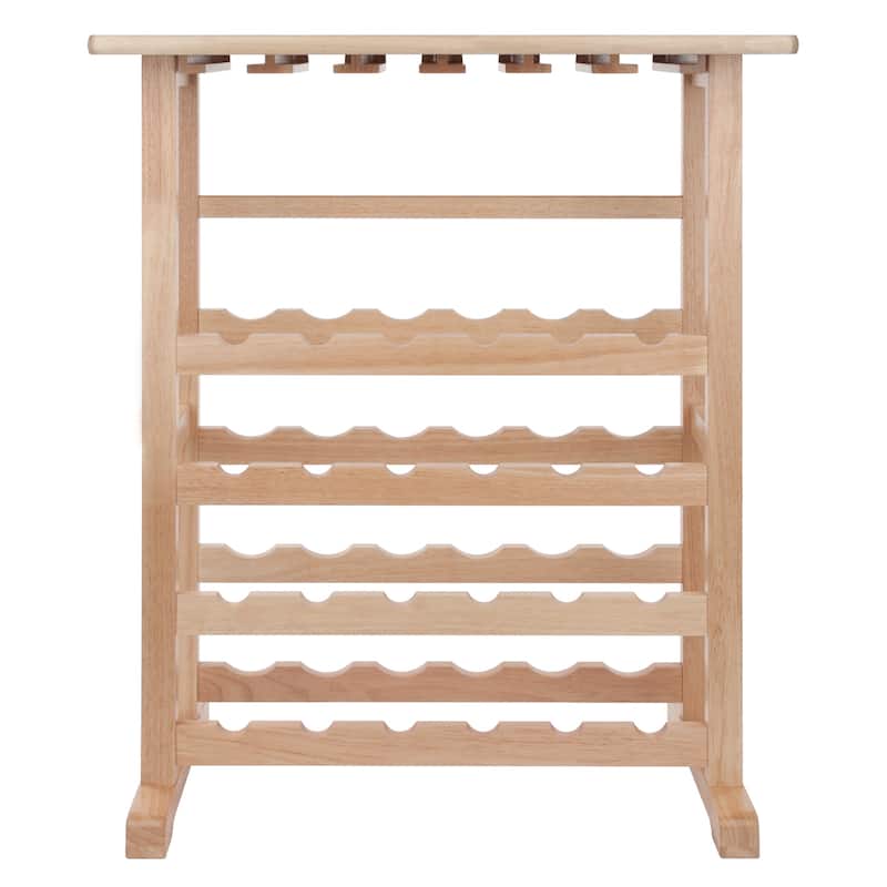 Vinny 24-Bottle Wine Rack - 31.5 x 16.22 x 35.67 inches - Natural