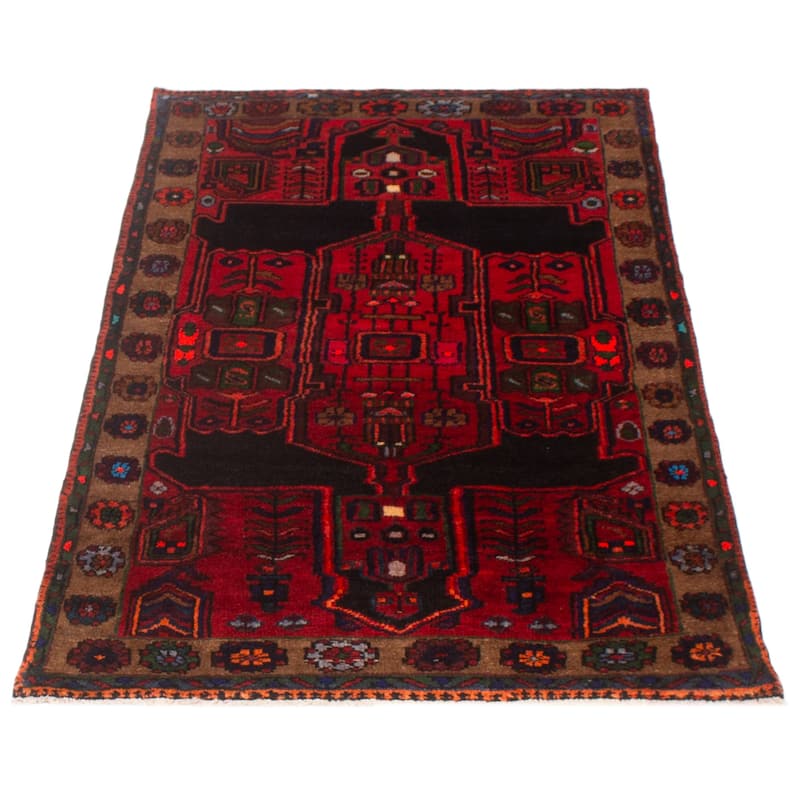 ECARPETGALLERY Hand-knotted Konya Anatolian Red Wool Rug - 3'8 x 6'4