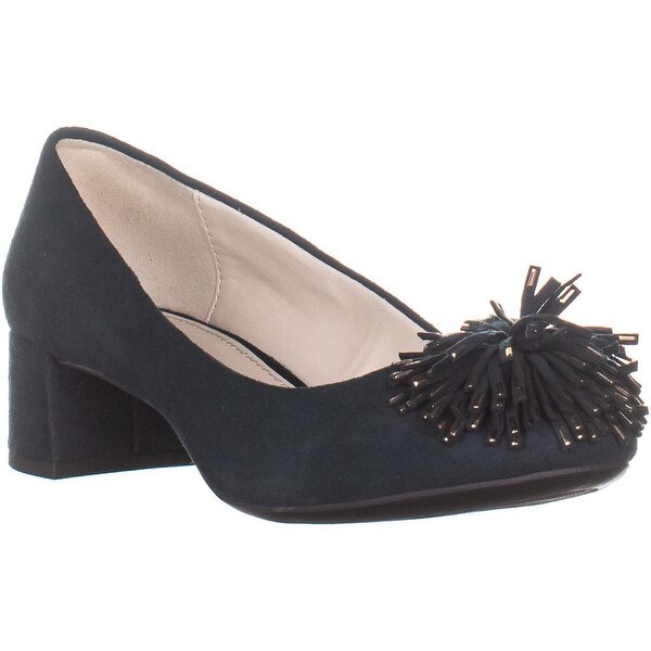 dark green kitten heel shoes