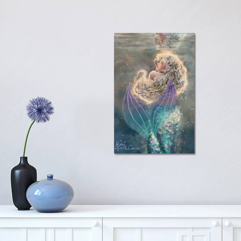 iCanvas "Ste-Anne Mermaid Under The Water" by Anastasia Tsai Canvas Print - 18x12x1.5