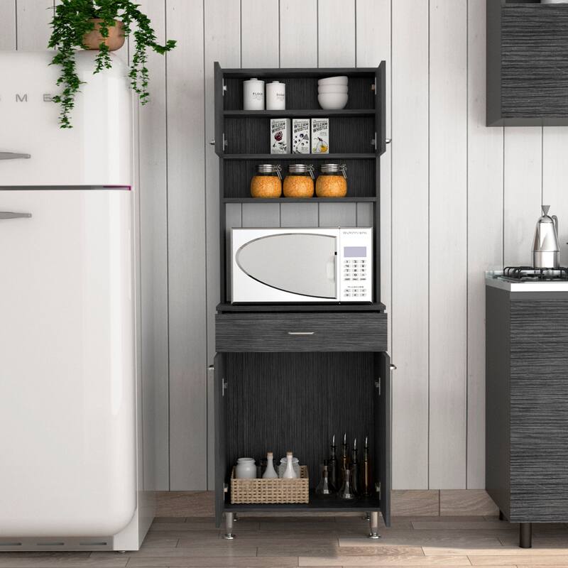 Pantry With Two Double Door Cabinet