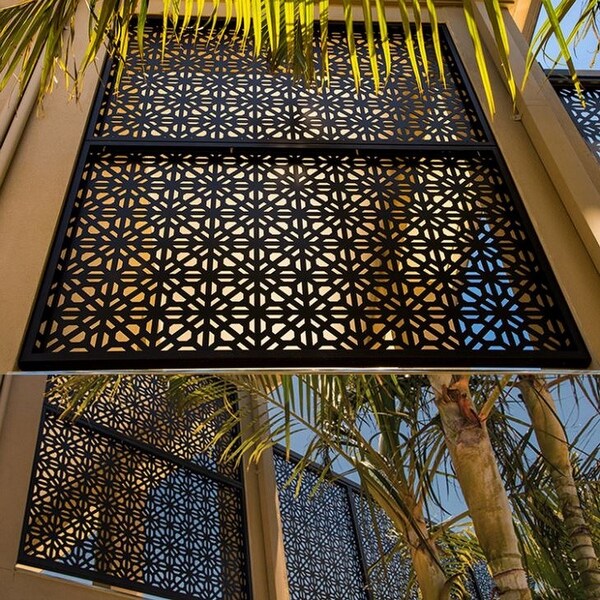 Laser cut top metal screens