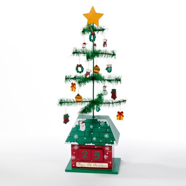 17 Green And Red Christmas Tree With Ornaments Days Till Calendar 17 Green And Red Christmas Tree With Ornaments Days Till Calendar