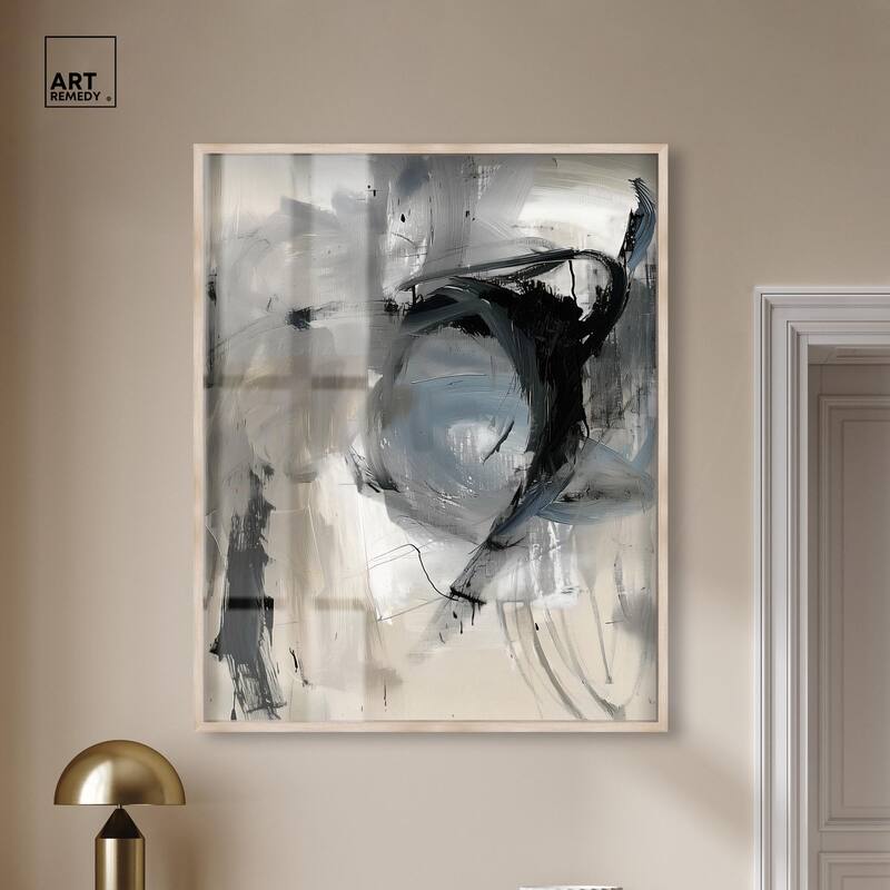 Scribbled Energy II Shadowbox by Art Remedy