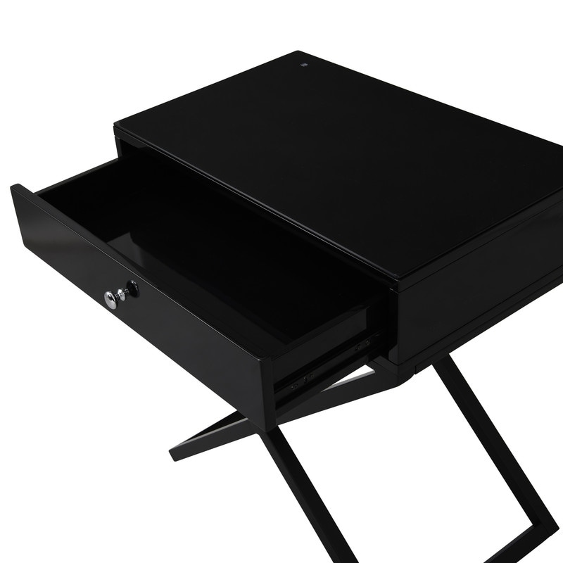 Bedside table cross legs sale