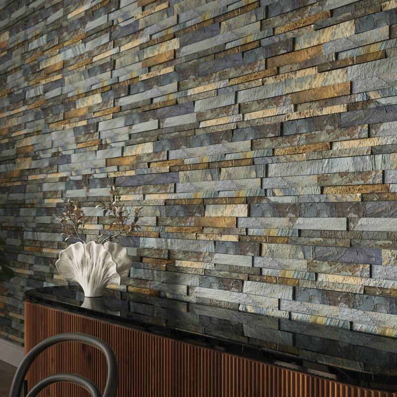 Linear Lines 6 in. x 12 in. Split Face Slate Wall Tile