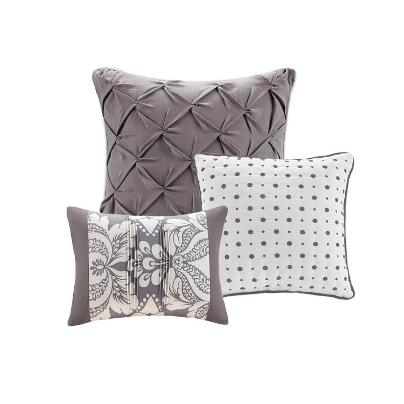 GDF Studio - Vienna 6-Piece Printed Duvet Cover Set with Decorative Pillows