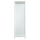 preview thumbnail 11 of 9, Closet with Barn-Style Sliding Door Design, 3-Tier Open Shelves and 2 Drawer, Bedroom Storage Wardrobe with Hanging Rods - N/A