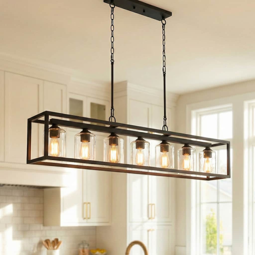 Acroma 7 Lights 48In Modern Kitchen Chandelier - UL
