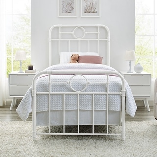 Leann graceful scroll bronze iron outlet bed by inspire q classic