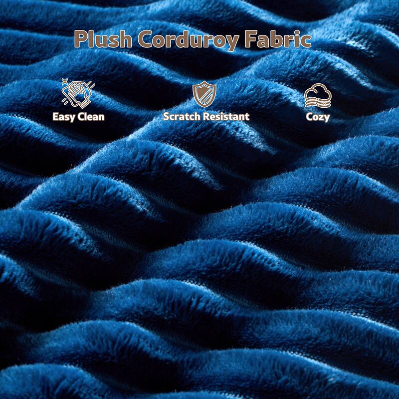 HOOOWOOO Modern Upgraded Fabric Chaise Lounge Sofa Couch with Holder