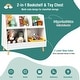 preview thumbnail 29 of 28, Costway 5-Cube Kids Bookshelf and Toy Organizer Wooden Storage - See Details