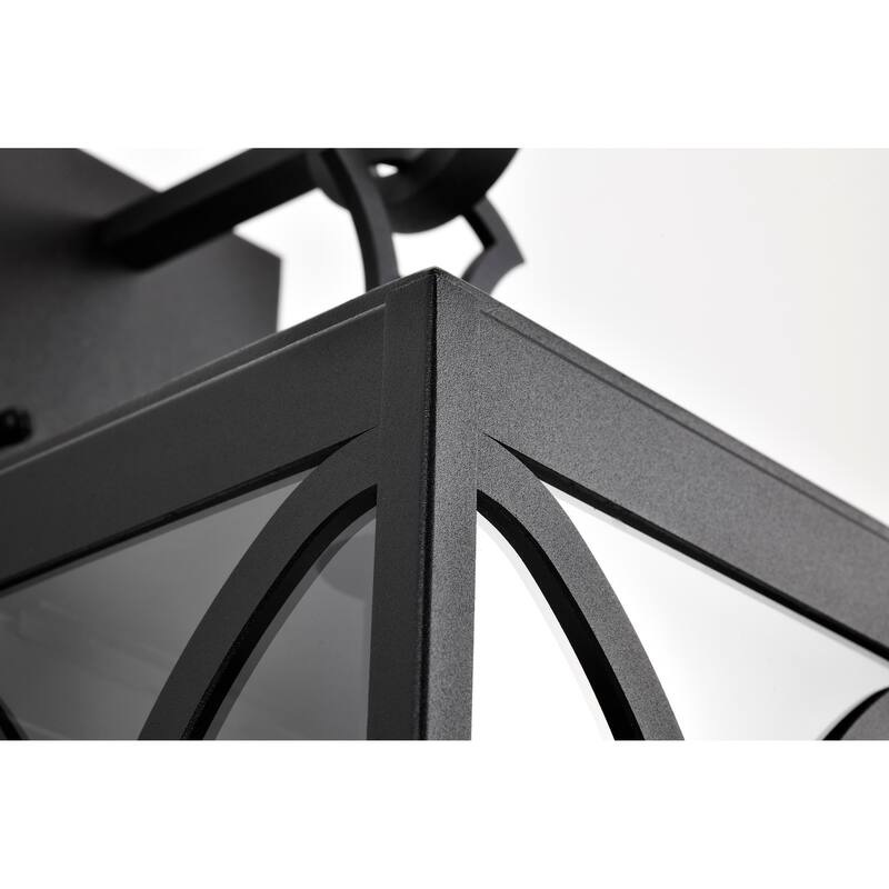 Oaklyn 1 Light Large Wall Lantern Matte Black with Clear Glass