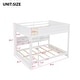 preview thumbnail 21 of 20, Queen Over Queen Bunk Bed, Wood Bunk Bed with Storage Cabinets and Charging Station