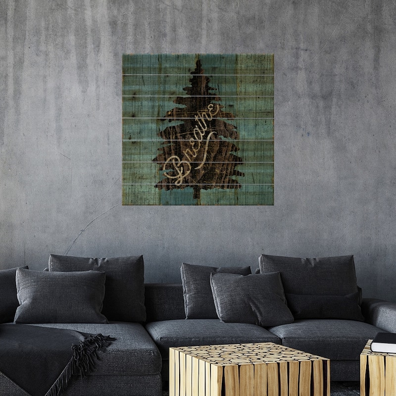 Lake Lodge X Print On Wood by Sue Schlabach - Multi-Color