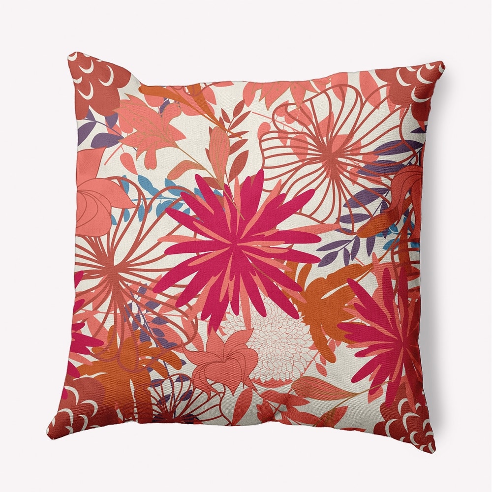 Jumble Floral Accent Pillow