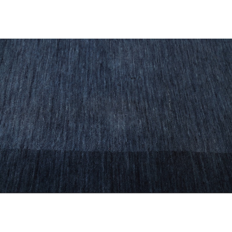 ECARPETGALLERY Hand Loomed Kashkuli Gabbeh Dark Blue Wool Rug - 5'4 x 7'7