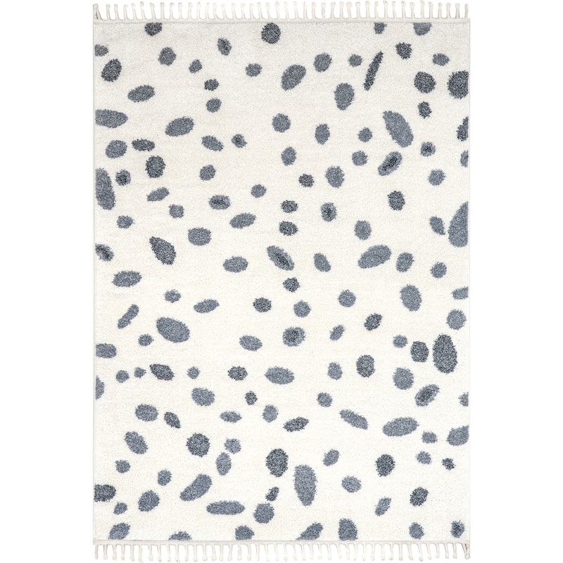 Nuloom Rudy Transitional Polka Dot Tasseled Area Rug
