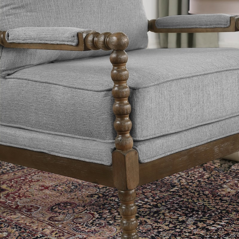 Morden Fort Modern Spindle Chair, Accent Chair for Livingroom