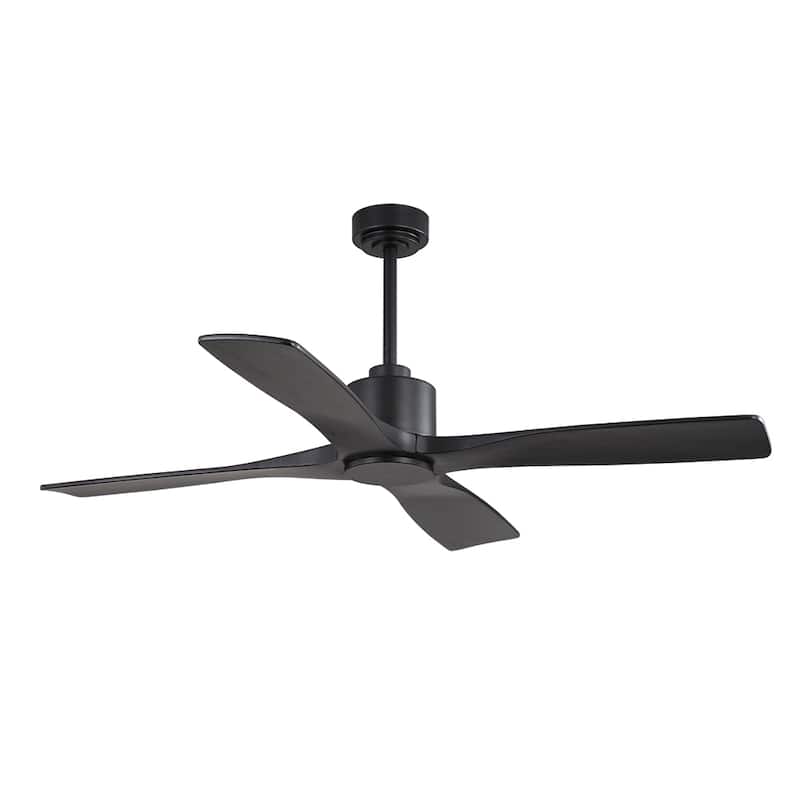 MLiAN 54 inch 4 Soild Wood Blades Indoor Ceiling Fan with Remote - 54 inch