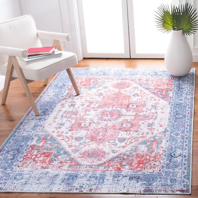 SAFAVIEH Serapi Machine Washable Nealie Shabby Chic Distressed Rug