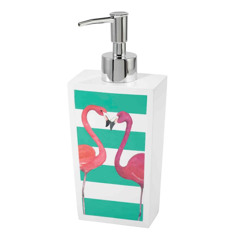 Avanti Linens Flamingo Paradise Lotion Dispenser - White - Lotion Dispenser