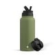preview thumbnail 1 of 53, JoyJolt Vacuum Insulated Stainless Steel Water Bottle with Flip Lid & Sport Straw Lid - 32 oz