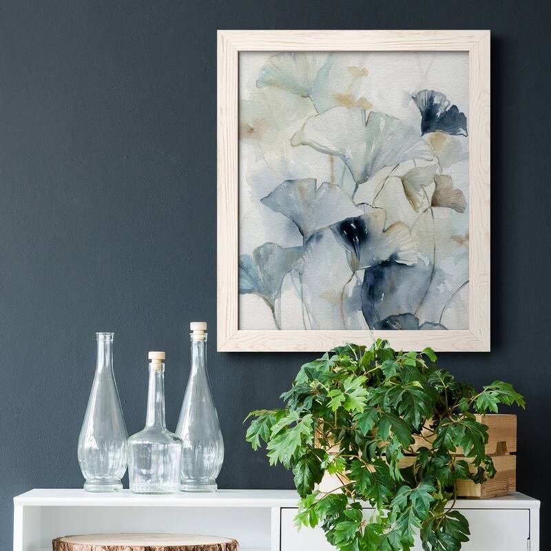 Indigo Ginkgo I-Premium Framed Canvas - Ready to Hang