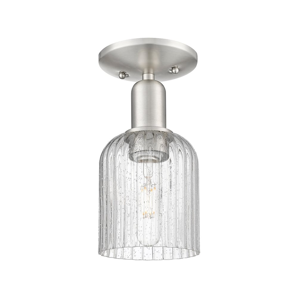 Innovations Lighting 716-1C-11-5 Bridal Veil Semi-Flush Bridal Veil 5"